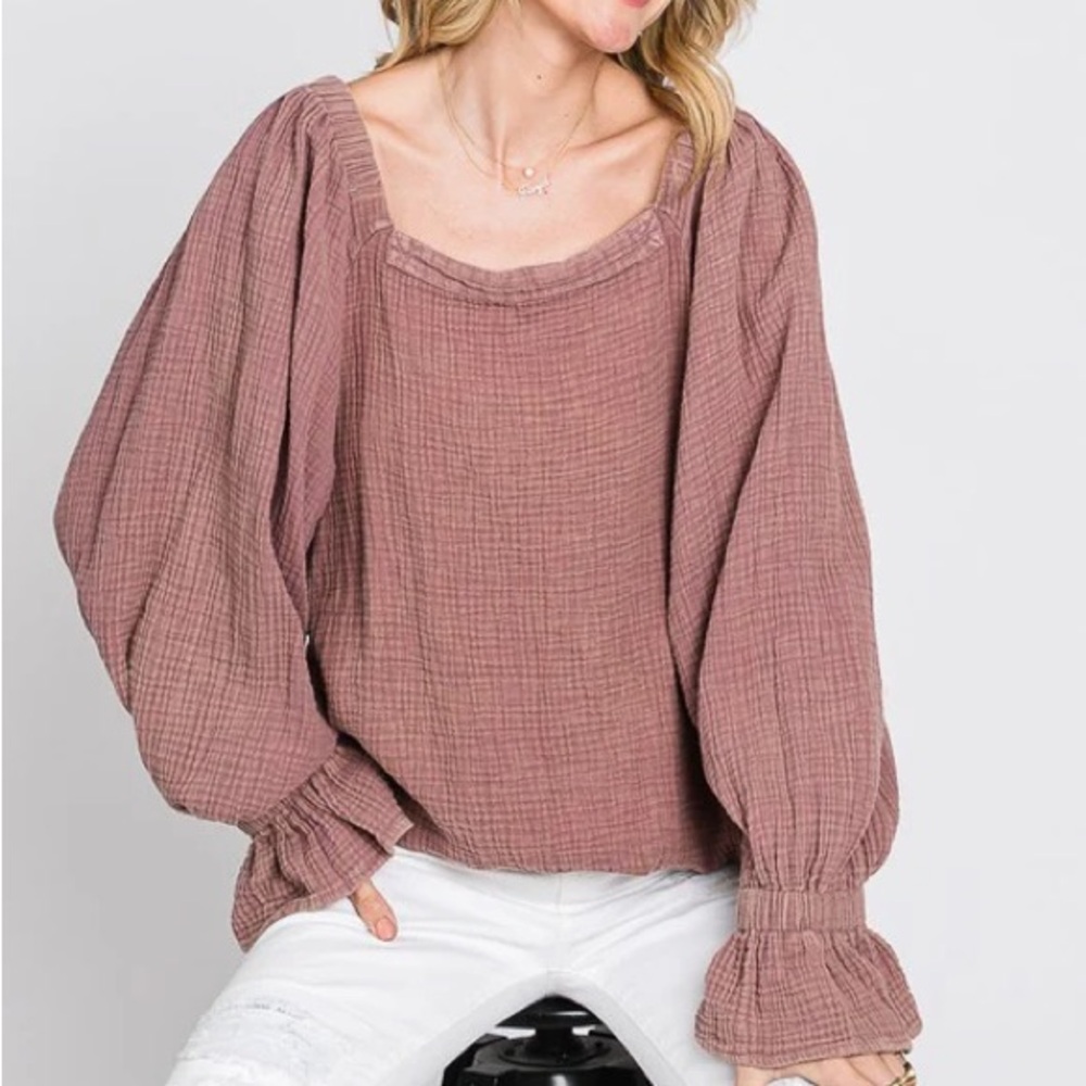 Oli & Hali Dusty Rose Blouse